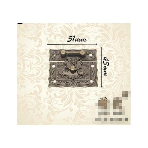 Hardware supplies Packing box alloy buckle classical box buckle / gift box buckle hasps wine 51mm*43mm