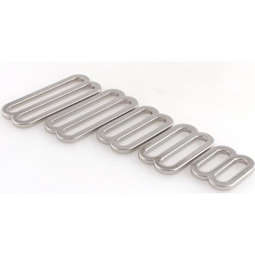 1"-2"Metal Slides Tri-glides Wire-formed Roller Pin Buckles Strap Slider Adjuster for Bags Garment Leather Accessories