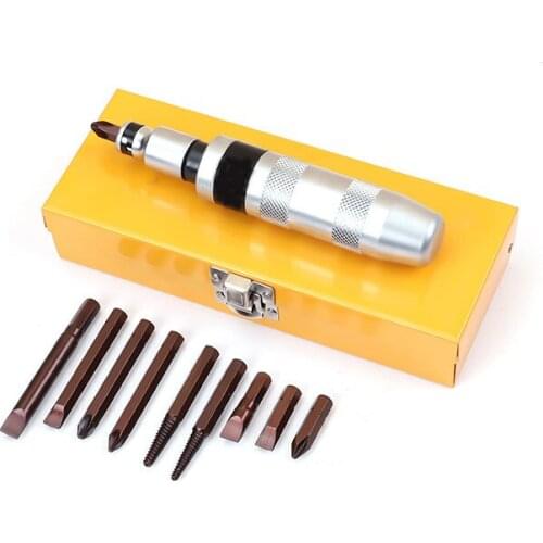 12PCS Impact screwdriver set S2 broken screw extractor industrial grade multi-functional hand tool kits impact bit set