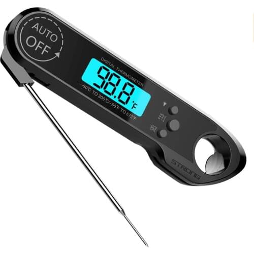 FM004 Professional Waterproof Digital Food Thermometer Pyrometer with Folding Foldable Probe for Kitchen Food Cooking