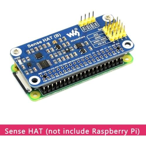 Raspberry Pi 4B/3B/Zero Sense HAT (B) Multi Powerful Sensors Supports External Sensors 3.3V I2C for Raspberry Pi 4 Model B
