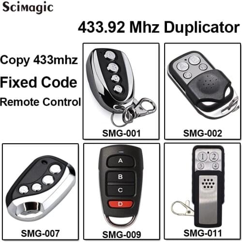 ROGER TX12 / TX22 / TX14 / H80 / E80 TX52R / E80 TX54R gate garage door remote transmitter 433mhz remote control duplicator