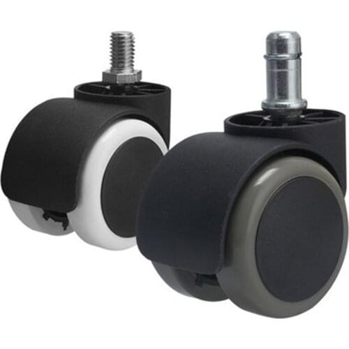 Myhomera 5Pcs Office Chair Wheel Caster 2" 50KG 360 Degree Mute Swivel Castor Furniture Feet Replacement Wheels Roller Rubber