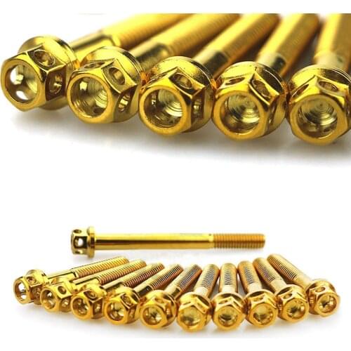 SEMSPEED M6*35mm 10PCS For Yamaha NMAX155 NMAX150 NMAX125 2015-2018 2019 Motorcycle Stainless Steel Engine Cover Screws Bolts