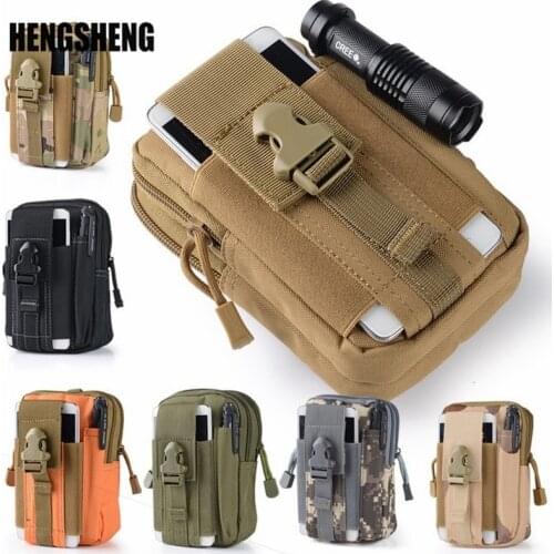 Military Molle Pouch Waist Bag Camo Waterproof Nylon Multifunction Casual Men Fanny Waist Pack Male Small Bag Mobile Phone Case