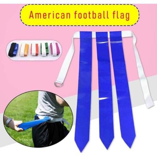 Football Match Training Belt Adjustable Rugby Flag Tag Waist Strap Flag Football Set Replacement Flags Belt Soccer Accessories