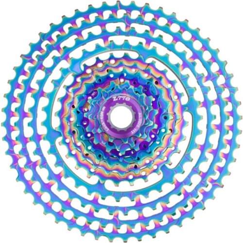 ZTTO MTB 11speed 11-52T UltraLight 380g Cassette SLR2 Rainbow Bicycle Wide Ratio 11s Sprockets CNC Freewheel Mountain Bike Parts