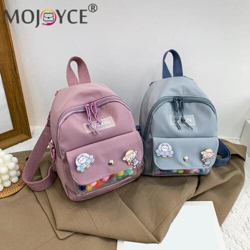 Women Printing Backpack Handbags Preppy Style Canvas Girls Knapsacks Badge Women Multi-Function Backpack Ladies School Bag