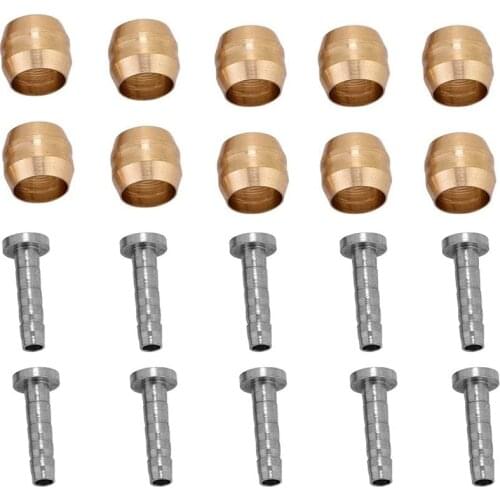 10 Set Hydraulic Disc Brake Hose MTB Mountain Bike Bicycle Olive Connector Insert for Shimano BH90 Replacement Part