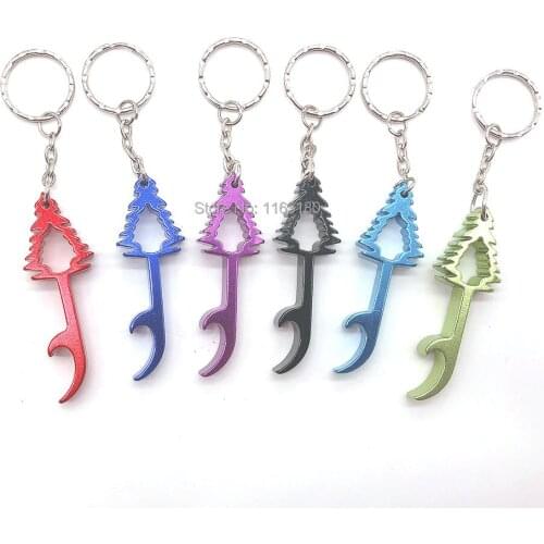 100Pcs/Lot Aluminum Alloy Bottle Opener Keychain Creative Promotion Gift Opener Accessories For Wedding,Party,Activity