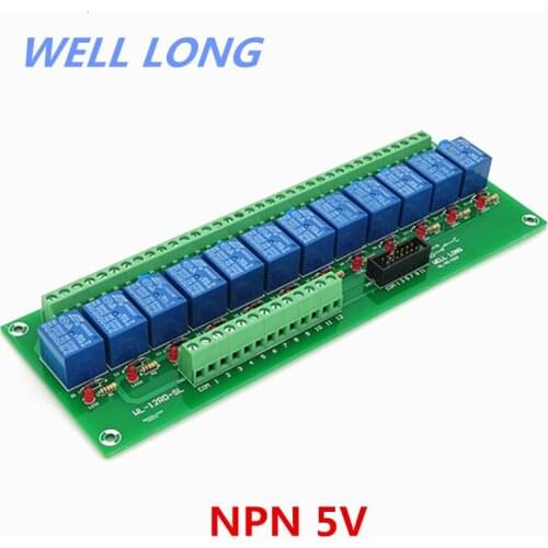 12 Channel NPN Type 5V 10A Power Relay Interface Module,SONGLE SRD-5VDC-SL-C Relay