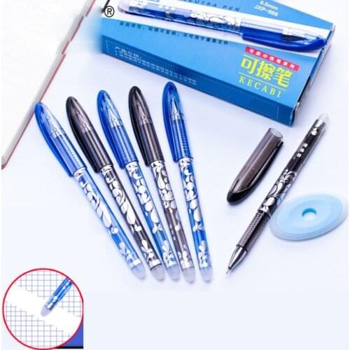 48 pcs/lot Fashion Erasable Gel Pen Cute 0.5 mm Signature Pens School Office writing Supplies Promotional Gift