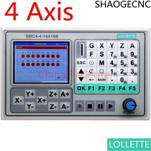 Free Shipping 50KHZ CNC 4 Axis offline controller Breakout Board Carving Engraving Machine Control System Card SMC4-4-16A16B