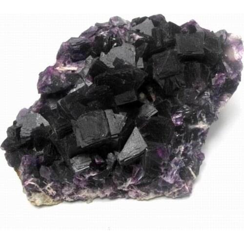 725g Purple Fluorite Cluster on Matrix - crystals and stones healing Mineral specimen Home Decor feng shui decoration