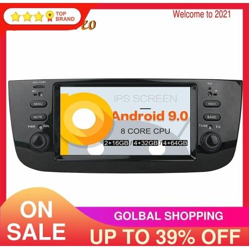 Carplay For Fiat Linea For Fiat Punto Evo 2009-2016 Android 10.0 Auto Radio 4GB Car DVD Multimedia Player GPS Navigation Stereo