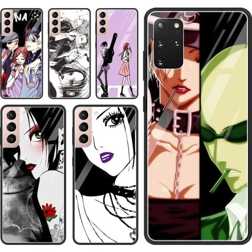 Phone Case For Samsung S21 S20 FE Ultra S10 Lite S10e S9 S8 Plus Glass Fundas Back Cover Capa Guscio Anime Nana Osaki