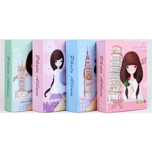 Children Growth Memories Album Cartoon Girl Picture Storage Baby Album 4R 6inch 100 Pockets Interleaf Photo Case Holder Book
