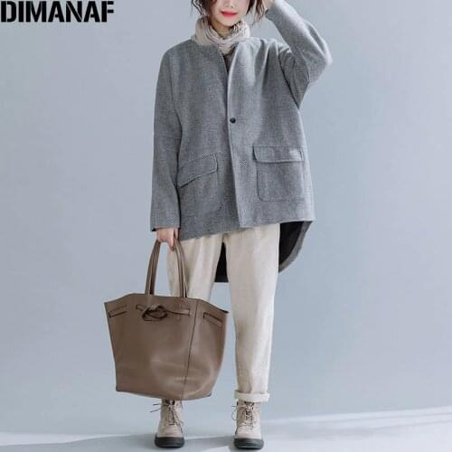 DIMANAF Women's Big Coats