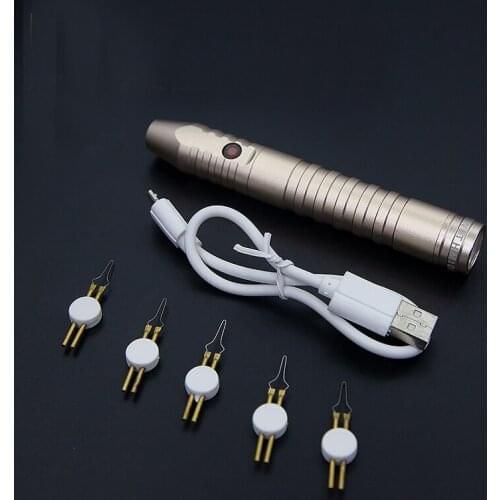 Electrocoagulation pen hemostatic device, double eyelid tool, rechargeable burning electrocoagulation blade instrument
