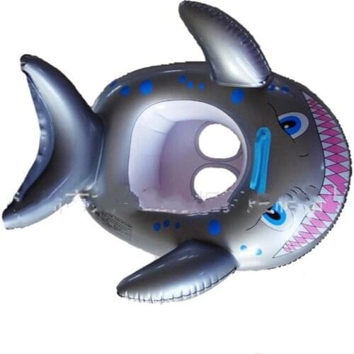 Hot Sale Inflatable Shark Boat Swimming Ring Seat Creative Baby Water Swimming Swimming Ring Infant Supplies