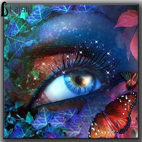 Portrait Eyes Colorful fantasy Diamond Painting Full Drill Round Embroidery Sale Pictures With Rhinestones Handmade Room Decor