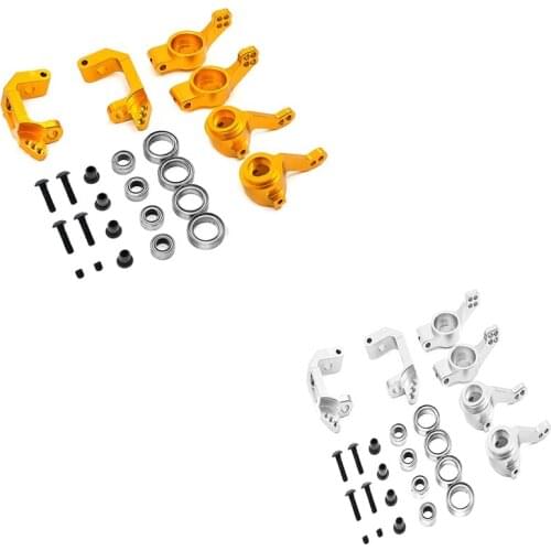 102010 102011 102012 Metal Steering Block Kunckle Bearing Set for HSP 94123 94111 1/10 RC Car Upgrade Parts