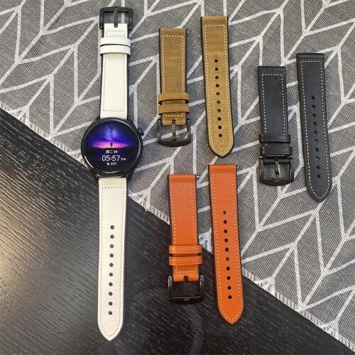 Leather Strap For huawei watch 3 46mm Replacement Watch band Bracelet Belt for huawei watch3 pro 48mm Smart Watch wristband
