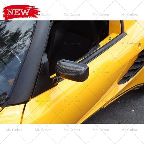 FOR LOTUS EXIGE ELISE RACE TRACK VERSION CARBON FIBER REARVIEW MIRROR TRIM EXIGE ELISE LIGHTWEIGHT MIRROR RACING