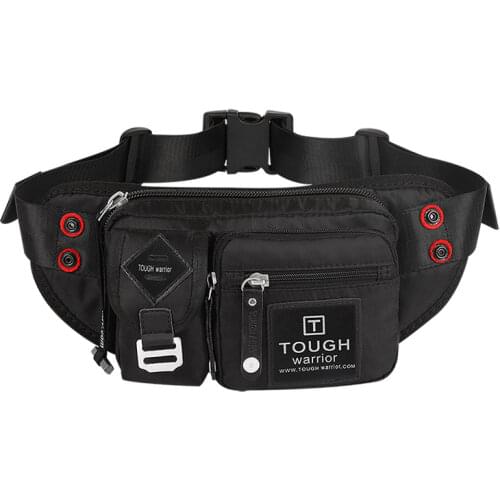 Mens Waist Bag Outdoor Sports Multifunctional Oxford Cloth Belt Shoulder Messenger Bag Men