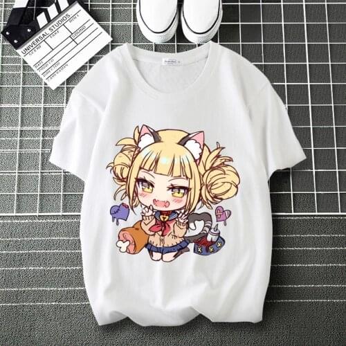 My Hero Academia Bakugo Katsuki Cartoon Print Cool T-Shirt Round Collar Short Sleeve Modal Shirt T shirt