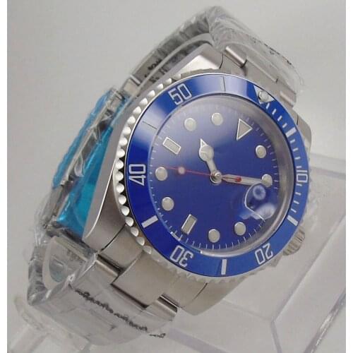 40mm Sterile Dial Sapphire Glass Ceramic Bezel MIYOTA 8215 Automatic Movement Mens Watch