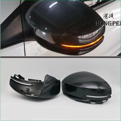 FOR Honda Fit GK5 Jazz 2014-2017 ABS Carbon fibre Print REAR SIDE-VIEW WING REARVIEW MIRROR COVER STICKER TRIM Car-styling