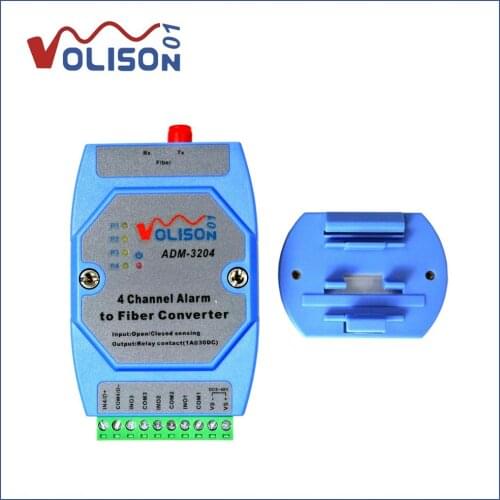 New 4-way switch optical transceiver 4-port alarm optical transceiver digital to optical fiber