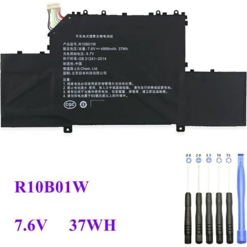 New R10B01W Laptop Battery For Xiaomi Mi Air 12.5" Inch 161201-01 161201-AA R10BO1W R10B01W 7.6V 36.48WH