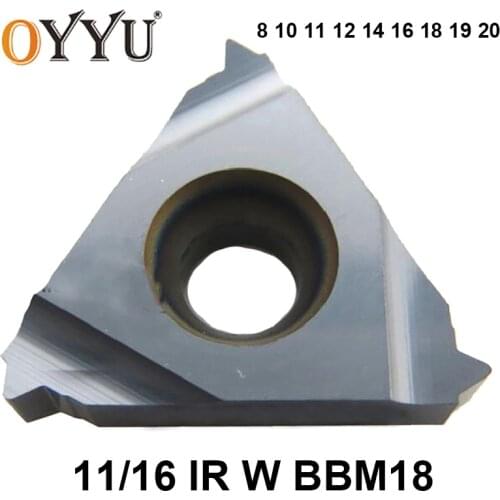 OYYU 11IR 16IR 8W 10W 11W 12W 14W 16W 18W 19W 20W BBM18 8 10 11 12 14 16 18 19 20 W Carbide Inserts Threading Turning Tool Lathe