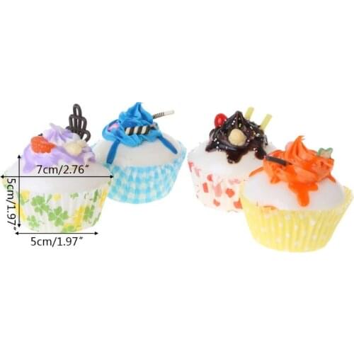 Realistic Artificial Fake Cake Cupcake Model Cup Display Photography Props Crafts Home Decoration