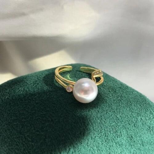 Charm New 925 Sterling Silver Adjustable Ring Settings Findings Mountings Parts for Pearl Corals Jade Crystal Beads Stones