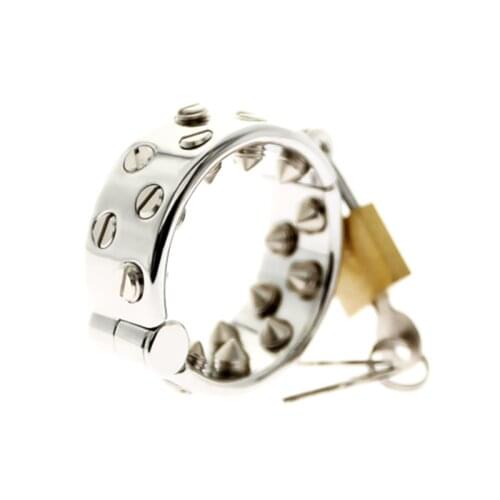 Kalis Teeth Spike Extreme Chastity Device Cock Ring Cock Lock for Men Scrotum Pendant Male Torture Devices BDSM Toys 050D