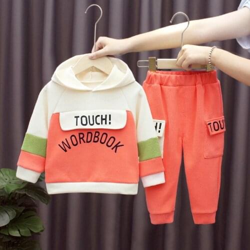 Spring Autumn Children Boys Clothing Set Cotton Sweatshirt+Pants 2pc Girls Tracksuits Clothes 1 - 5 Years Kids Sports Outfits