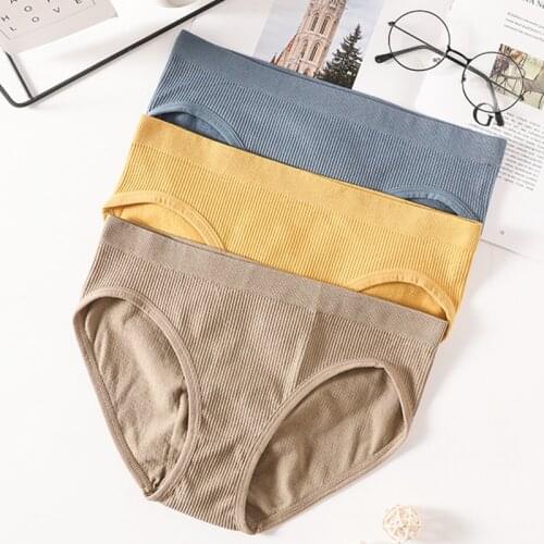 Womens Panties Cotton Briefs Seamless Underwear Female Underpants Bodyshaper Lingerie Sexy Ladies Panties M-L Comfort Intimate