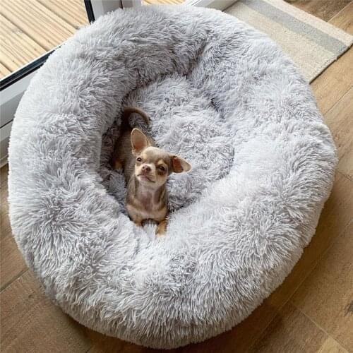 Pet Dog Bed Comfortable Donut Cuddler Round Dog Kennel Ultra Soft Washable Dog and Cat Cushion Bed Winter Warm Sofa hot sell