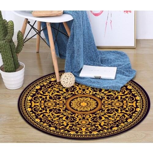 Waterproof Decorative Paintings Wallpaper European popular retro ornate palace style living room bedroom round floor