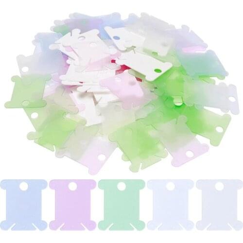 Embroidery Thread Holder Floss Craft Bobbin Cross Stitch Storage Holder Plastic Sewing Thread Board Card Thread Organizer