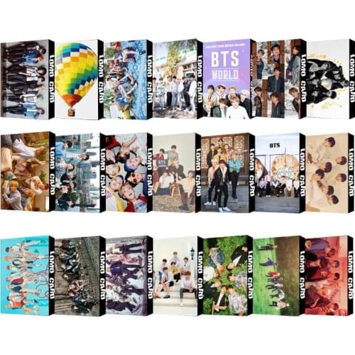 South Korean Groups KPOP Bangtan Boys Lomo Card Photocard Album Map of The Soul 7 Collection Card Photo Cards Lomo Cards