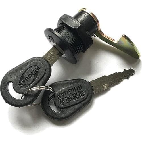 100Pcs Motorcycle Rear Tail Box Lock Key Switch Trunk Lock With 2 Keys Buckle Clip Vehicle Motor Accessories