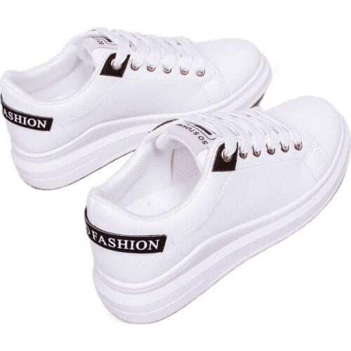 YSHUNIJ Little White Shoes Womens 2021 New Korean Version of Spring Students Thick-soled Shoes Women Shoes for Women Sneakers