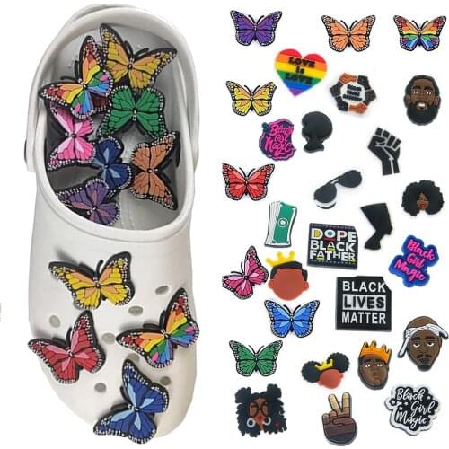 1 SET Adult Shoe Charms American Film Horror Movie Clog Shoes Accessories Smile JIBZ PVC Decorations