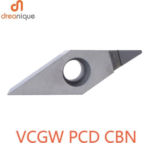 1PC VCGW Diamond PCD insert CBN Insert CNC lathe cutter indexable carbide inserts VCGW 11 turning tools