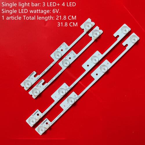 32 inch backlight strip 1SET=4PCS(2PCS*4LED +2PCS*3LED) 1LED=6V KDL32MT626U 35019056 35019055