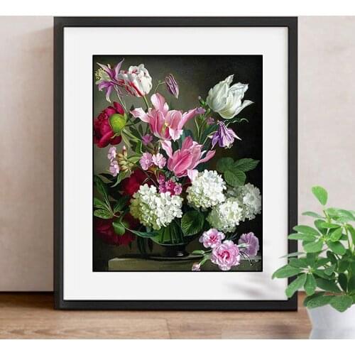 Flower Diamond Painting Cross Stitch Picture Of Rhinestone 5d Diy Diamond Mosaic Full Kit Needle Arts & Craft